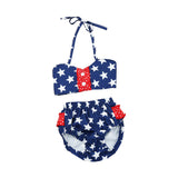 BEAUTIFUL Little Girl American Girl/4th inspired bathing suit