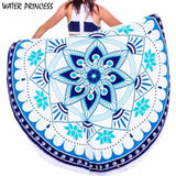 MUST HAVE!!!   WATER PRINCESS Summer Large Round Beach Towel Printed Bikini Cover Up