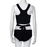 Solid Highwasted  with halter top Bikini