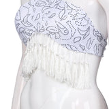 super cute tassle top bikini