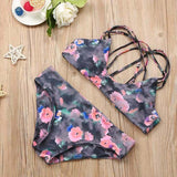 Classy Sassy Strappy Floral Swim suit