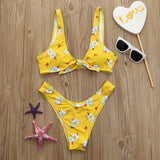 Ittty Bitty Yellow Floral Bikini