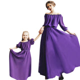 New Family Dress Summer Mother Long Dress Women Casual Clothes